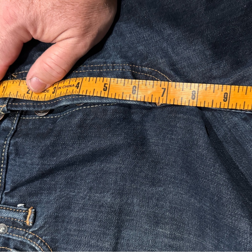 Abercrombie & Fitch Men's Straight Jeans in Deep Blue - Picture 7 of 8